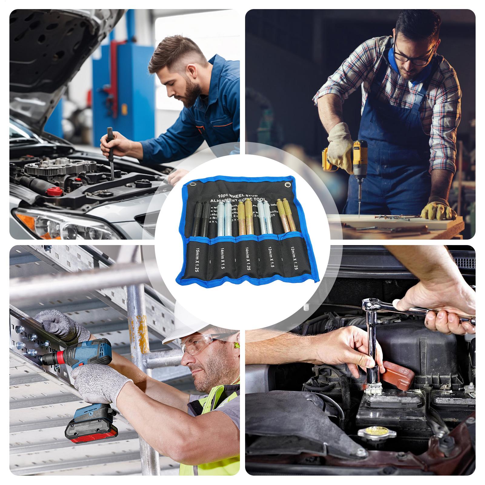 Workshop Tools Automotive - 휠 정렬용 스터드 핀 10개 세트,