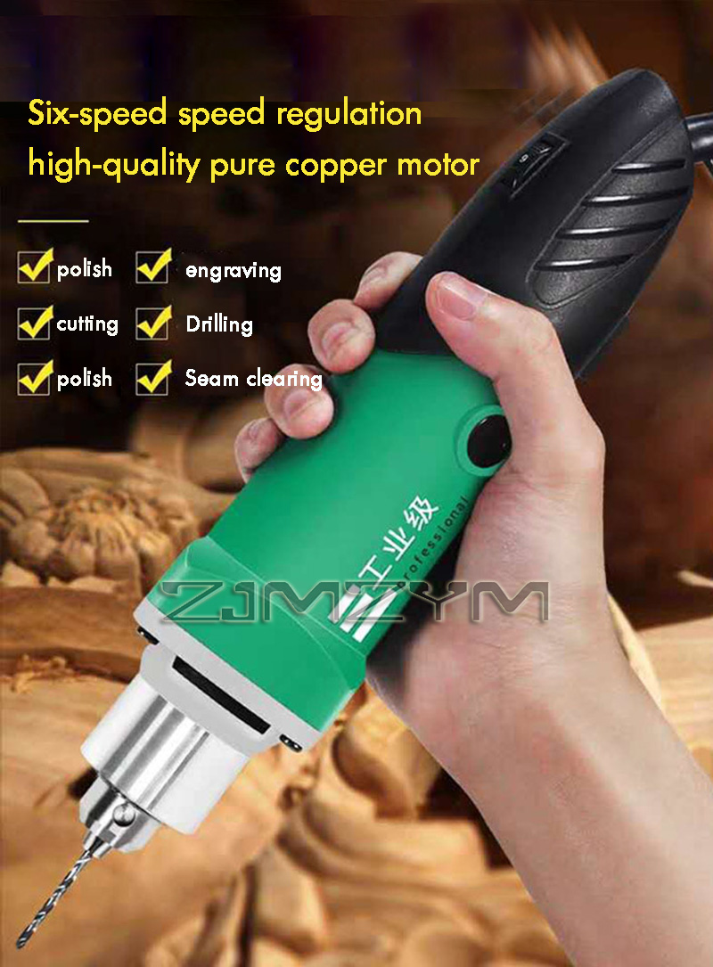 Power Tools For Workshop - 6단 변속 고출력 조각기 전기 드릴