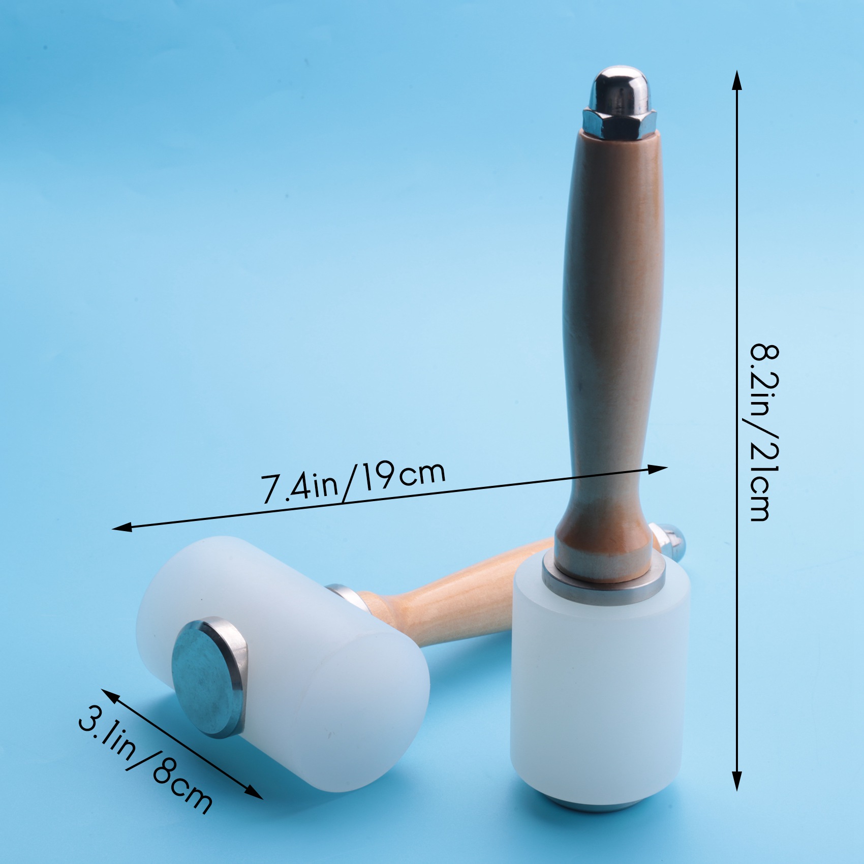 A98E-2 Pcs 가죽 조각 망치, 가죽 망치, 나무 - Mallet Wood Carving 리뷰 및 가격