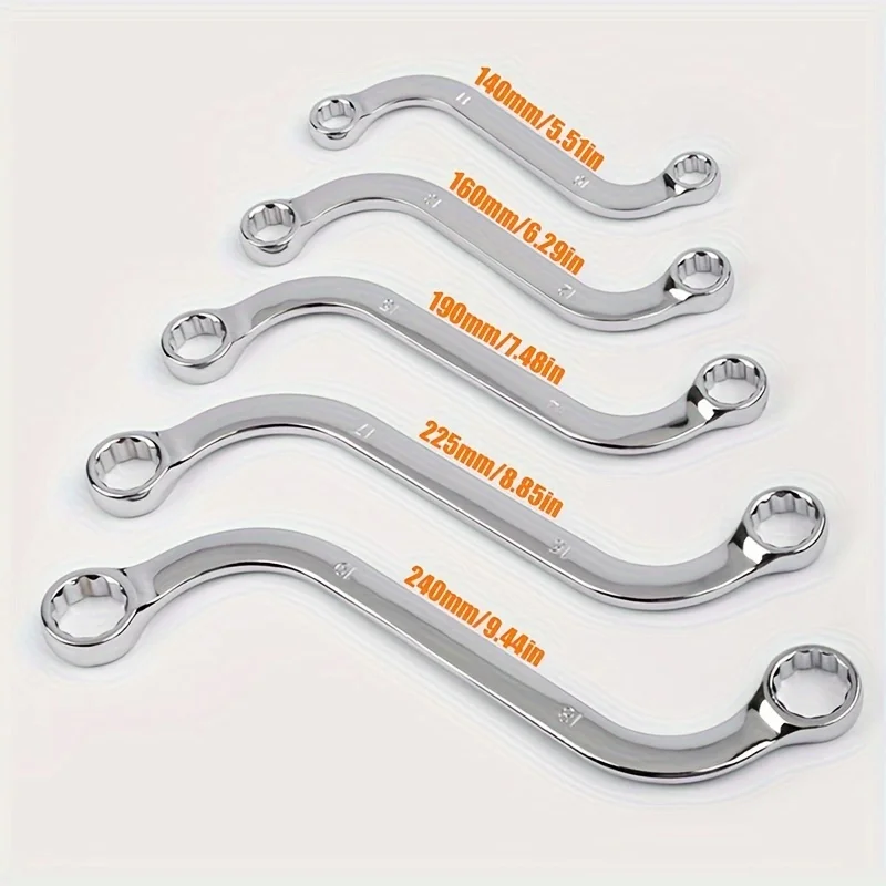 5Pcs S 유형 10-19mm 12 포인트 박스 엔드 - Workshop Tools Automotive 리뷰 및 가격