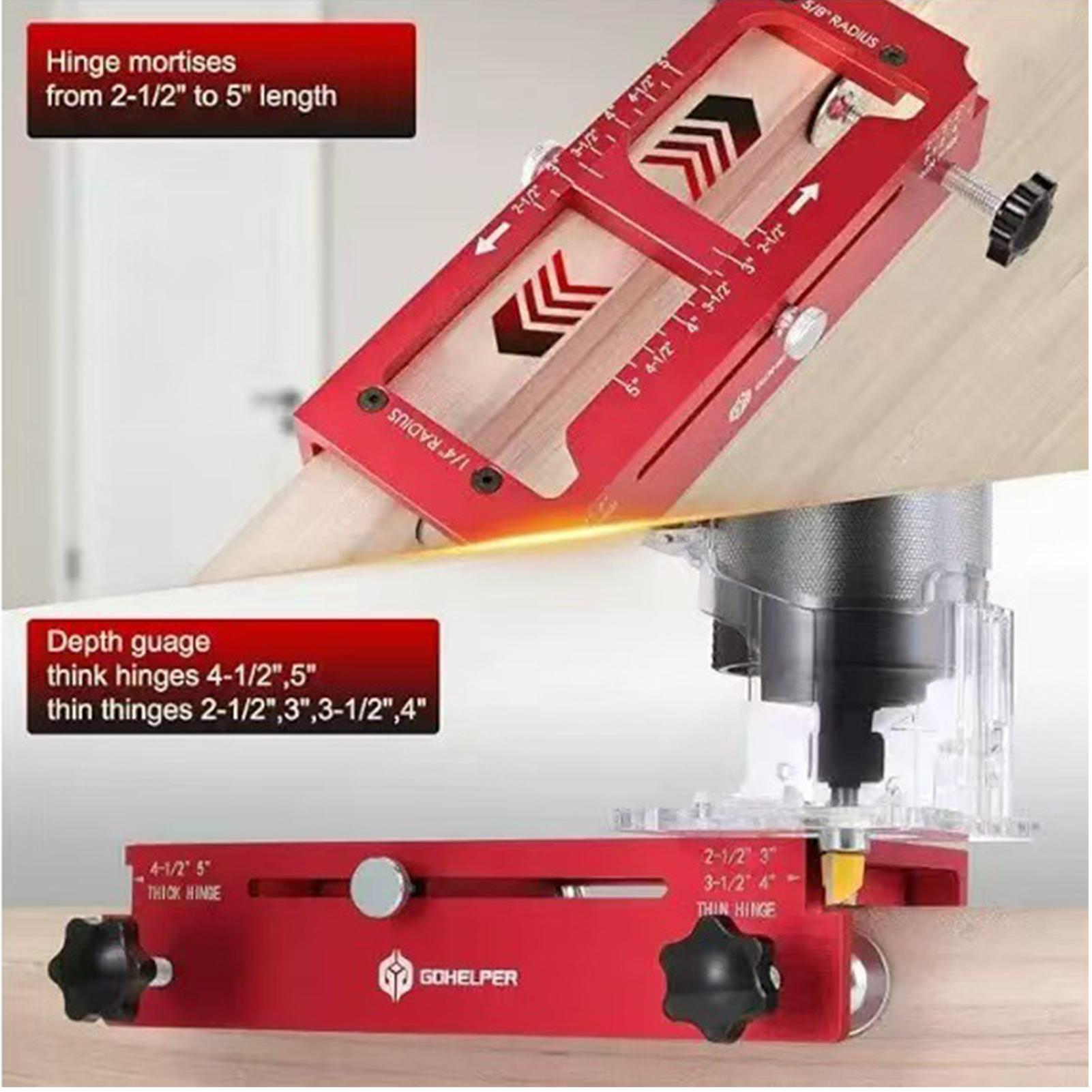 문 경첩 템플릿, 정밀하게 조절 가능한 잠금장치 설치  - Tools For Home Workshop 리뷰 및 가격