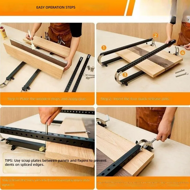 2팩 조절식 평행 패널 클램프, 보드 캐비닛 테이블탑용 - Workshop Joinery Tools 리뷰 및 가격