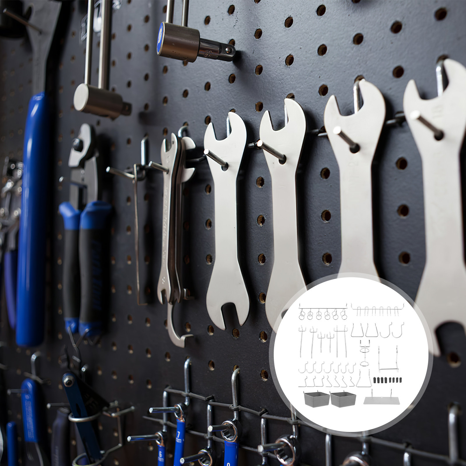 140개들이 페그보드 후크 정리 세트, 내구성이 뛰어난 - Workshop Tools Hanging 리뷰 및 가격